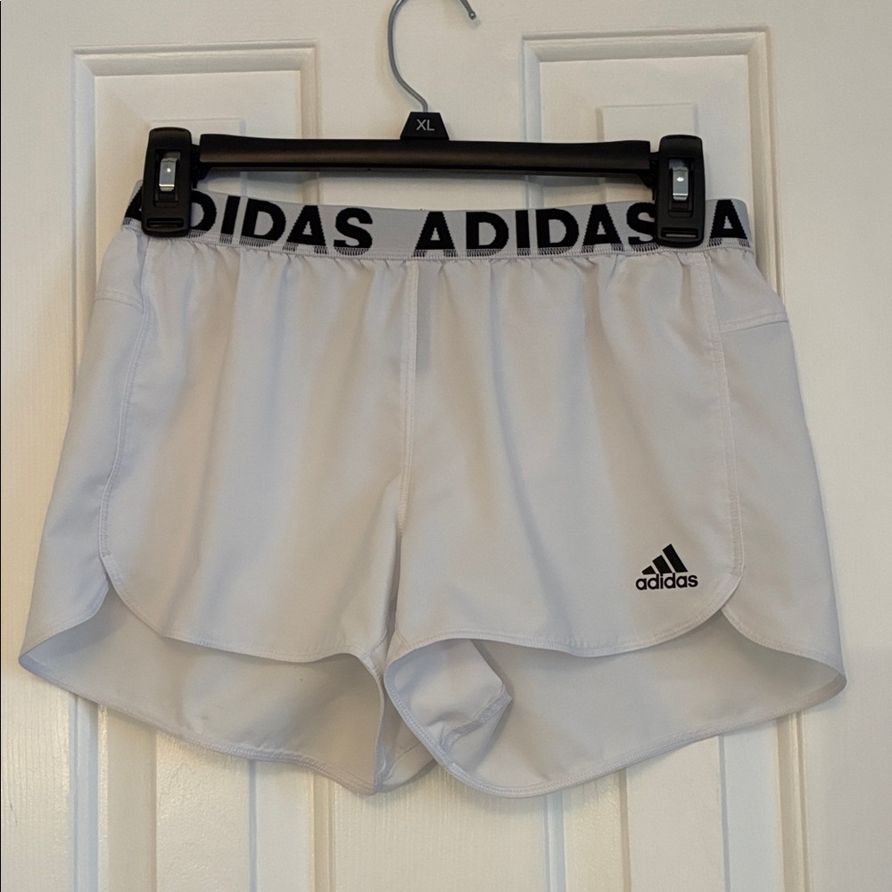Adidas Women's Light Gray Athletic Shorts